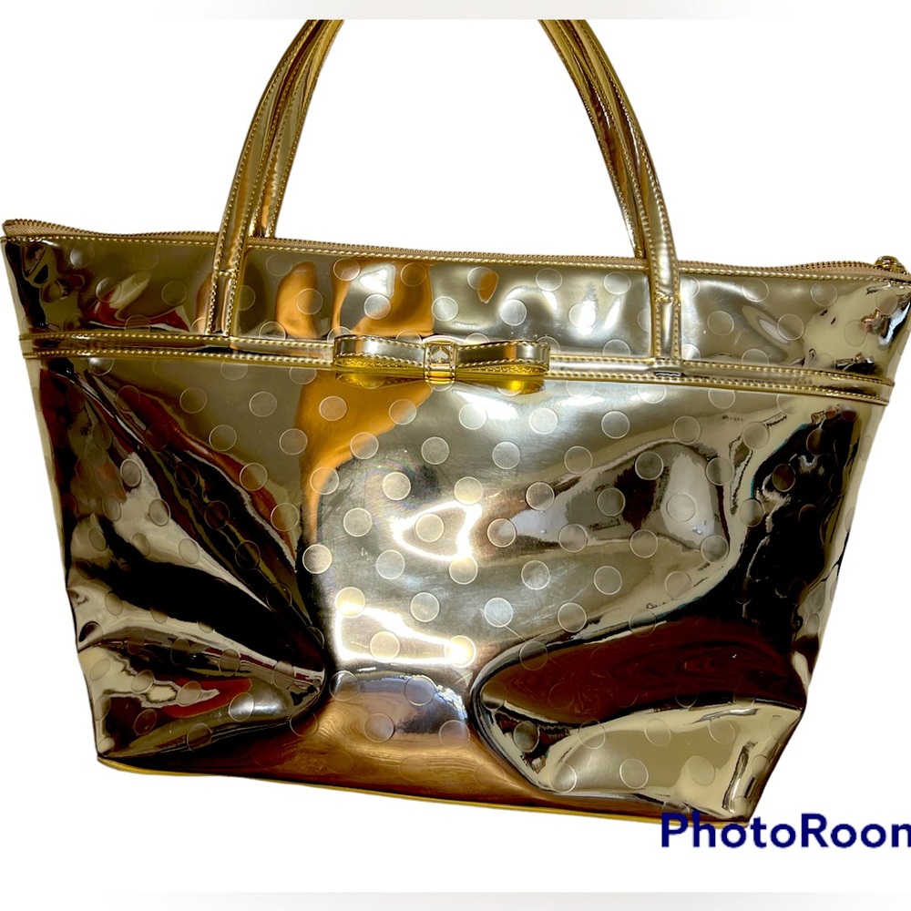 Beautiful Kate Spade Sophie Camillia Embossed Tote In Gold